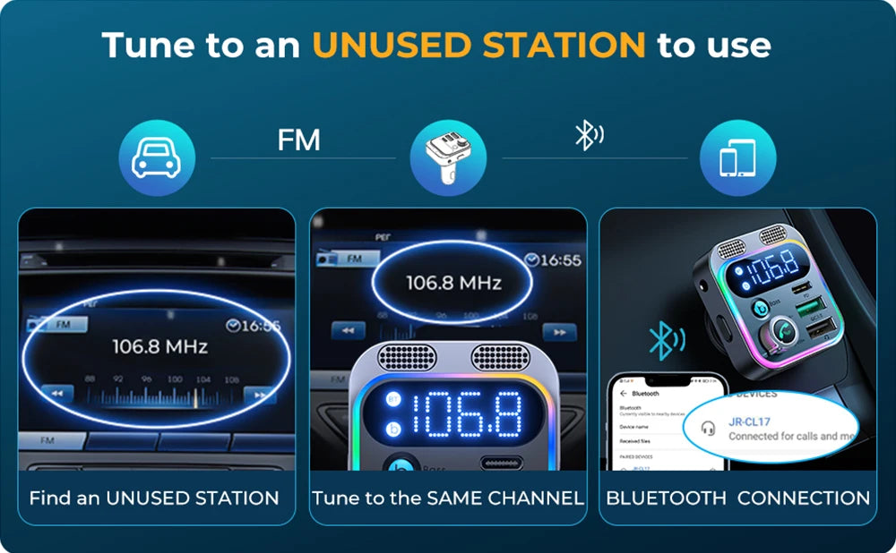 Bluetooth FM Transmitter for Car