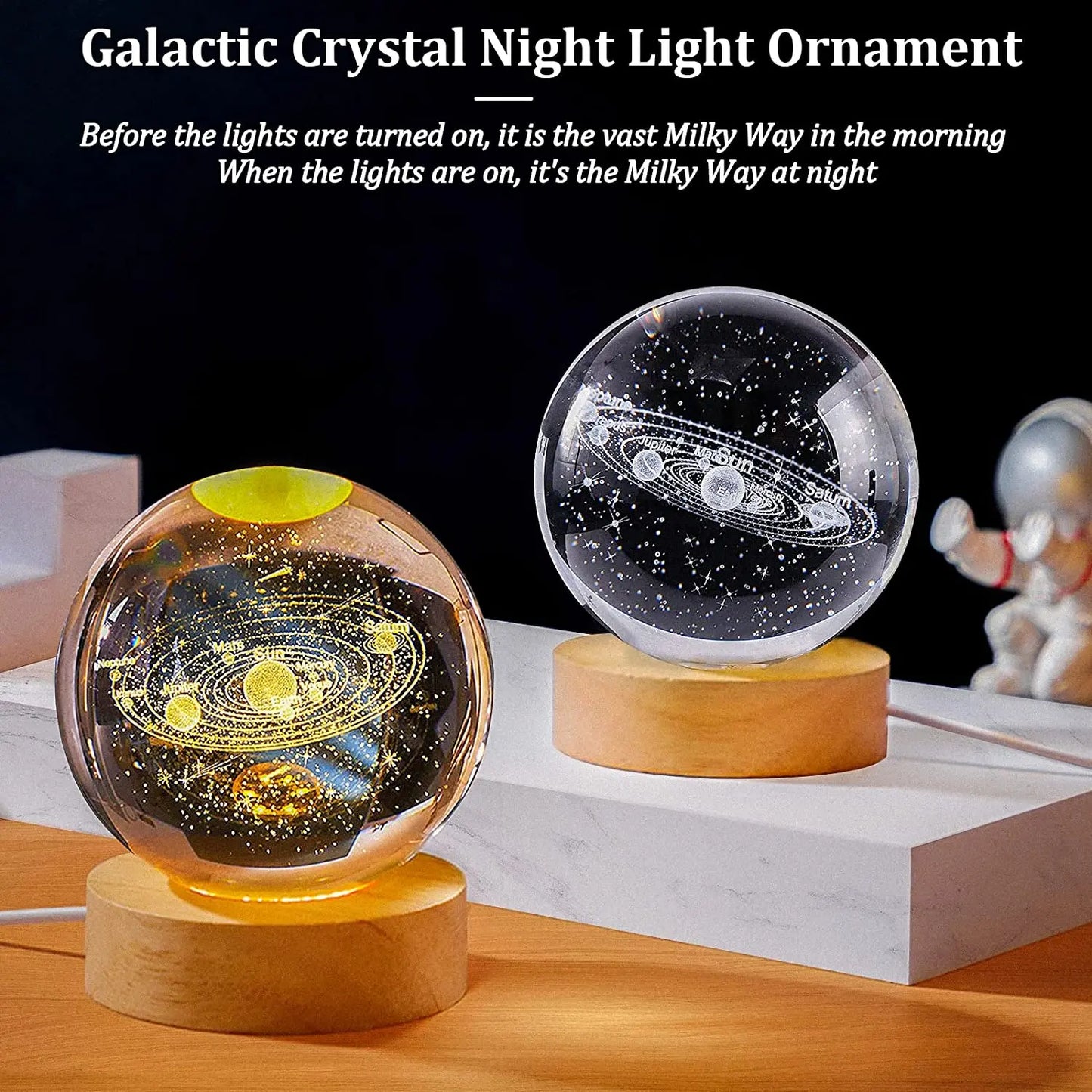 Galaxy Crystal Ball Night Light