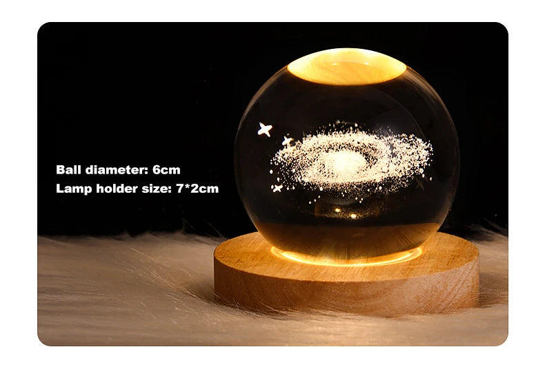 Galaxy Crystal Ball Night Light