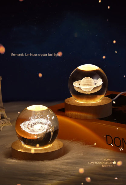 Galaxy Crystal Ball Night Light