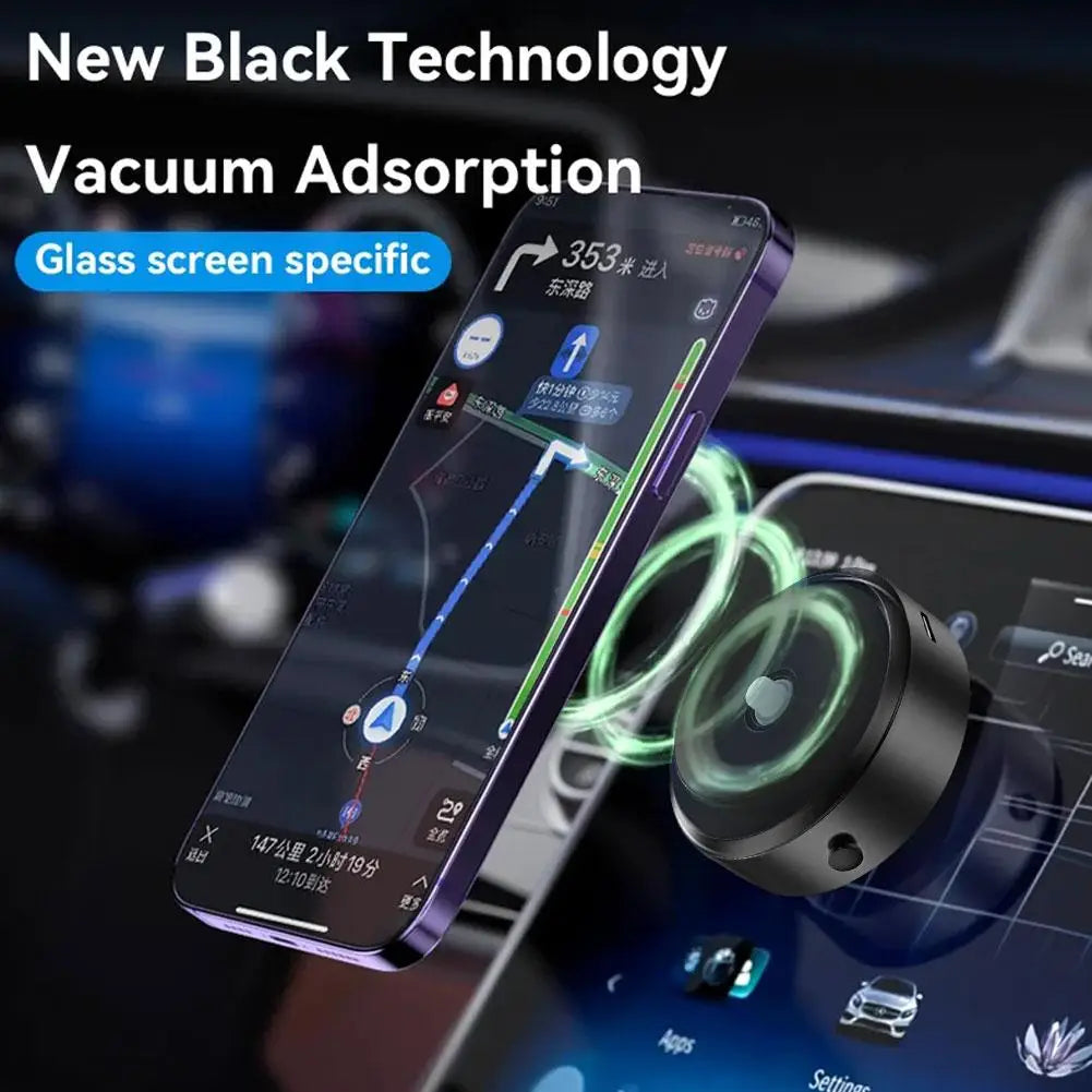 Magnetic Car Phone Mount – Universal Vacuum Adsorption