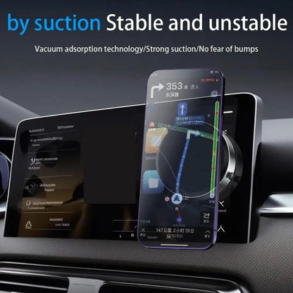 Magnetic Car Phone Mount – Universal Vacuum Adsorption