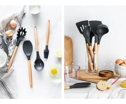 Silicone Cooking Utensils Set