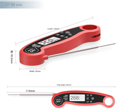 Portable Digital Meat Thermometer for BBQ & Baking