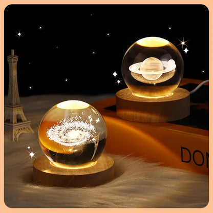 Galaxy Crystal Ball Night Light